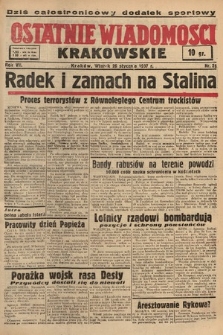 Ostatnie Wiadomości Krakowskie. 1937, nr 26