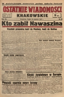 Ostatnie Wiadomości Krakowskie. 1937, nr 29