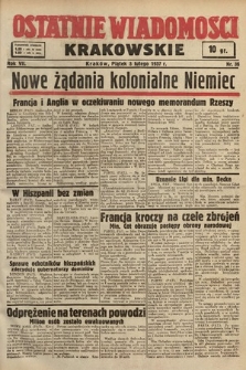 Ostatnie Wiadomości Krakowskie. 1937, nr 36