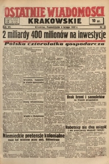 Ostatnie Wiadomości Krakowskie. 1937, nr 39