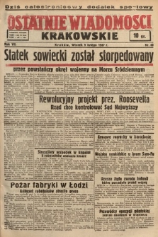 Ostatnie Wiadomości Krakowskie. 1937, nr 40