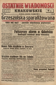 Ostatnie Wiadomości Krakowskie. 1937, nr 49