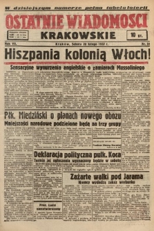 Ostatnie Wiadomości Krakowskie. 1937, nr 51