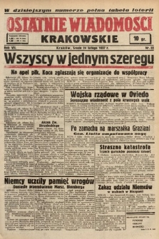 Ostatnie Wiadomości Krakowskie. 1937, nr 55