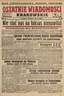 Ostatnie Wiadomości Krakowskie. 1937, nr 68