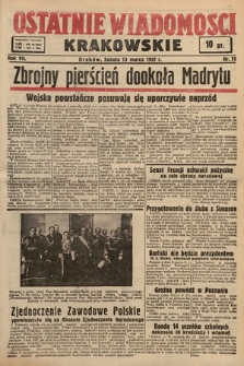 Ostatnie Wiadomości Krakowskie. 1937, nr 72