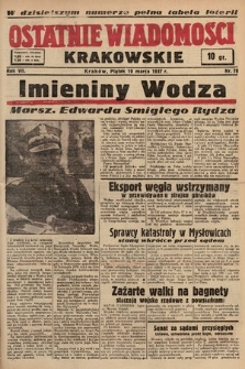 Ostatnie Wiadomości Krakowskie. 1937, nr 78