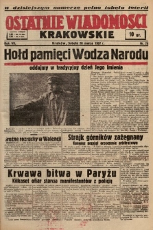 Ostatnie Wiadomości Krakowskie. 1937, nr 79
