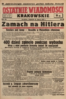 Ostatnie Wiadomości Krakowskie. 1937, nr 80