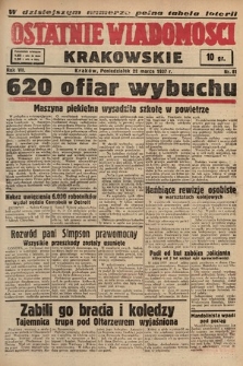 Ostatnie Wiadomości Krakowskie. 1937, nr 81