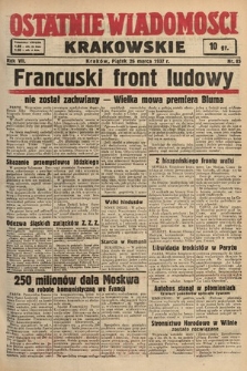 Ostatnie Wiadomości Krakowskie. 1937, nr 85