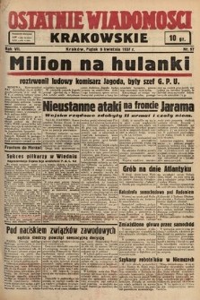 Ostatnie Wiadomości Krakowskie. 1937, nr 97