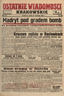 Ostatnie Wiadomości Krakowskie. 1937, nr 109