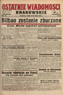 Ostatnie Wiadomości Krakowskie. 1937, nr 118