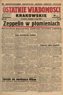 Ostatnie Wiadomości Krakowskie. 1937, nr 127