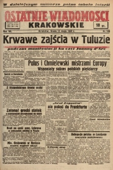 Ostatnie Wiadomości Krakowskie. 1937, nr 130