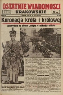 Ostatnie Wiadomości Krakowskie. 1937, nr 132