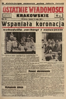 Ostatnie Wiadomości Krakowskie. 1937, nr 133