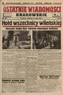 Ostatnie Wiadomości Krakowskie. 1937, nr 141