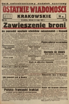 Ostatnie Wiadomości Krakowskie. 1937, nr 143