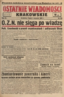 Ostatnie Wiadomości Krakowskie. 1937, nr 153