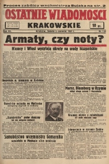 Ostatnie Wiadomości Krakowskie. 1937, nr 154