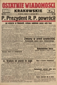 Ostatnie Wiadomości Krakowskie. 1937, nr 161