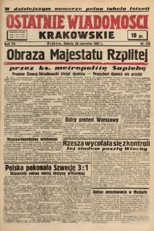 Ostatnie Wiadomości Krakowskie. 1937, nr 175