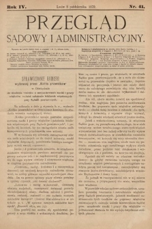 Przegląd Sądowy i Administracyjny. 1879, nr 41