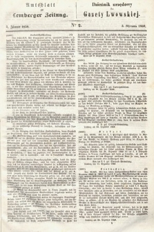 Amtsblatt zur Lemberger Zeitung = Dziennik Urzędowy do Gazety Lwowskiej. 1850, nr 2