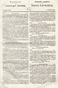 Amtsblatt zur Lemberger Zeitung = Dziennik Urzędowy do Gazety Lwowskiej. 1850, nr 3