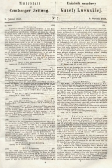 Amtsblatt zur Lemberger Zeitung = Dziennik Urzędowy do Gazety Lwowskiej. 1850, nr 7