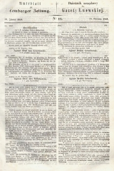 Amtsblatt zur Lemberger Zeitung = Dziennik Urzędowy do Gazety Lwowskiej. 1850, nr 16