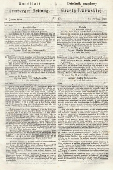 Amtsblatt zur Lemberger Zeitung = Dziennik Urzędowy do Gazety Lwowskiej. 1850, nr 17
