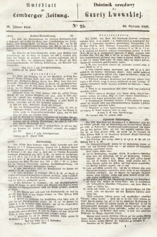 Amtsblatt zur Lemberger Zeitung = Dziennik Urzędowy do Gazety Lwowskiej. 1850, nr 25