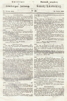 Amtsblatt zur Lemberger Zeitung = Dziennik Urzędowy do Gazety Lwowskiej. 1850, nr 39