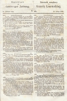 Amtsblatt zur Lemberger Zeitung = Dziennik Urzędowy do Gazety Lwowskiej. 1850, nr 43