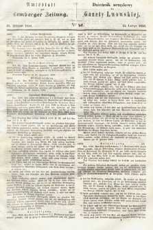 Amtsblatt zur Lemberger Zeitung = Dziennik Urzędowy do Gazety Lwowskiej. 1850, nr 46