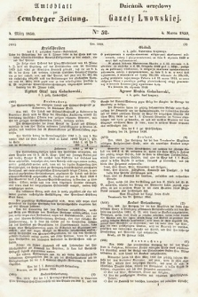 Amtsblatt zur Lemberger Zeitung = Dziennik Urzędowy do Gazety Lwowskiej. 1850, nr 52