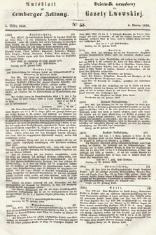 Amtsblatt zur Lemberger Zeitung = Dziennik Urzędowy do Gazety Lwowskiej. 1850, nr 53