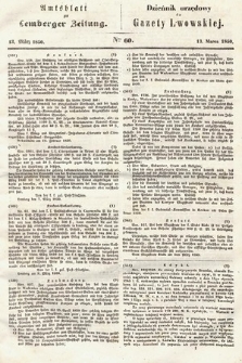 Amtsblatt zur Lemberger Zeitung = Dziennik Urzędowy do Gazety Lwowskiej. 1850, nr 60