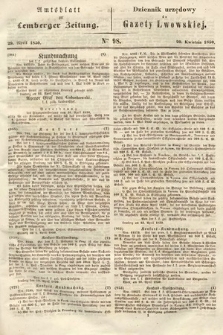 Amtsblatt zur Lemberger Zeitung = Dziennik Urzędowy do Gazety Lwowskiej. 1850, nr 98