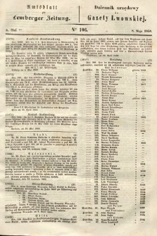 Amtsblatt zur Lemberger Zeitung = Dziennik Urzędowy do Gazety Lwowskiej. 1850, nr 106