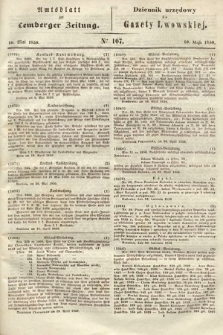 Amtsblatt zur Lemberger Zeitung = Dziennik Urzędowy do Gazety Lwowskiej. 1850, nr 107