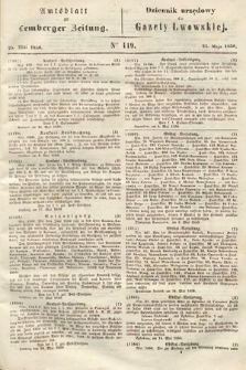 Amtsblatt zur Lemberger Zeitung = Dziennik Urzędowy do Gazety Lwowskiej. 1850, nr 119