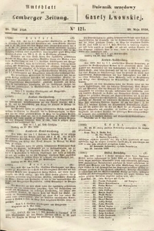 Amtsblatt zur Lemberger Zeitung = Dziennik Urzędowy do Gazety Lwowskiej. 1850, nr 121