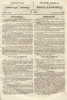 Amtsblatt zur Lemberger Zeitung = Dziennik Urzędowy do Gazety Lwowskiej. 1850, nr 129