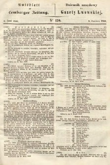 Amtsblatt zur Lemberger Zeitung = Dziennik Urzędowy do Gazety Lwowskiej. 1850, nr 130