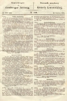 Amtsblatt zur Lemberger Zeitung = Dziennik Urzędowy do Gazety Lwowskiej. 1850, nr 140