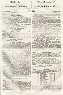 Amtsblatt zur Lemberger Zeitung = Dziennik Urzędowy do Gazety Lwowskiej. 1850, nr 155